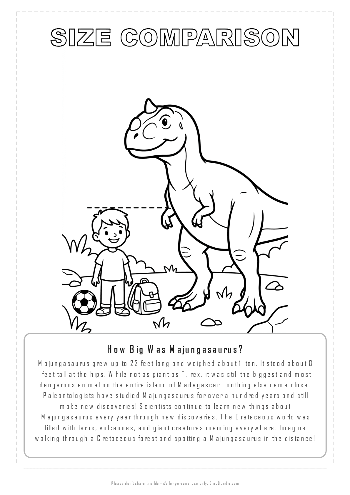 Majungasaurus printable page 8
