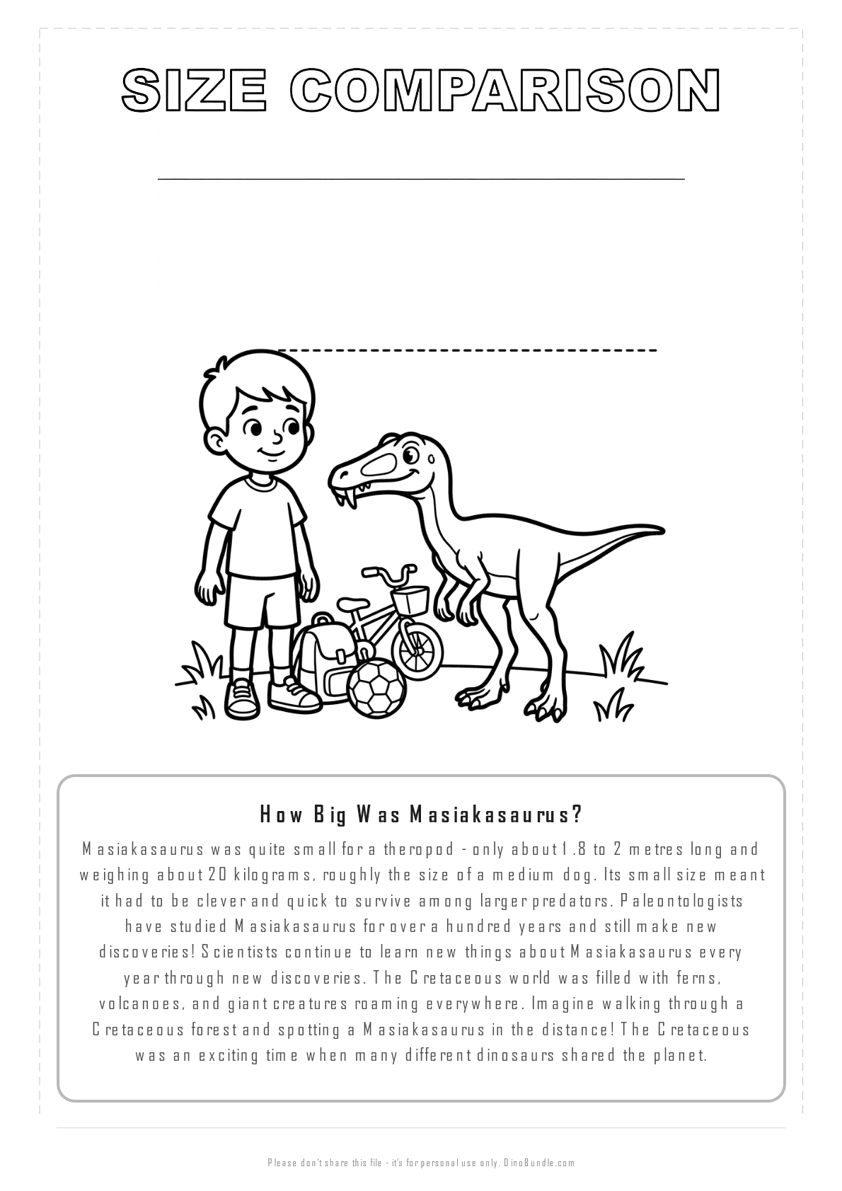 Masiakasaurus printable page 8