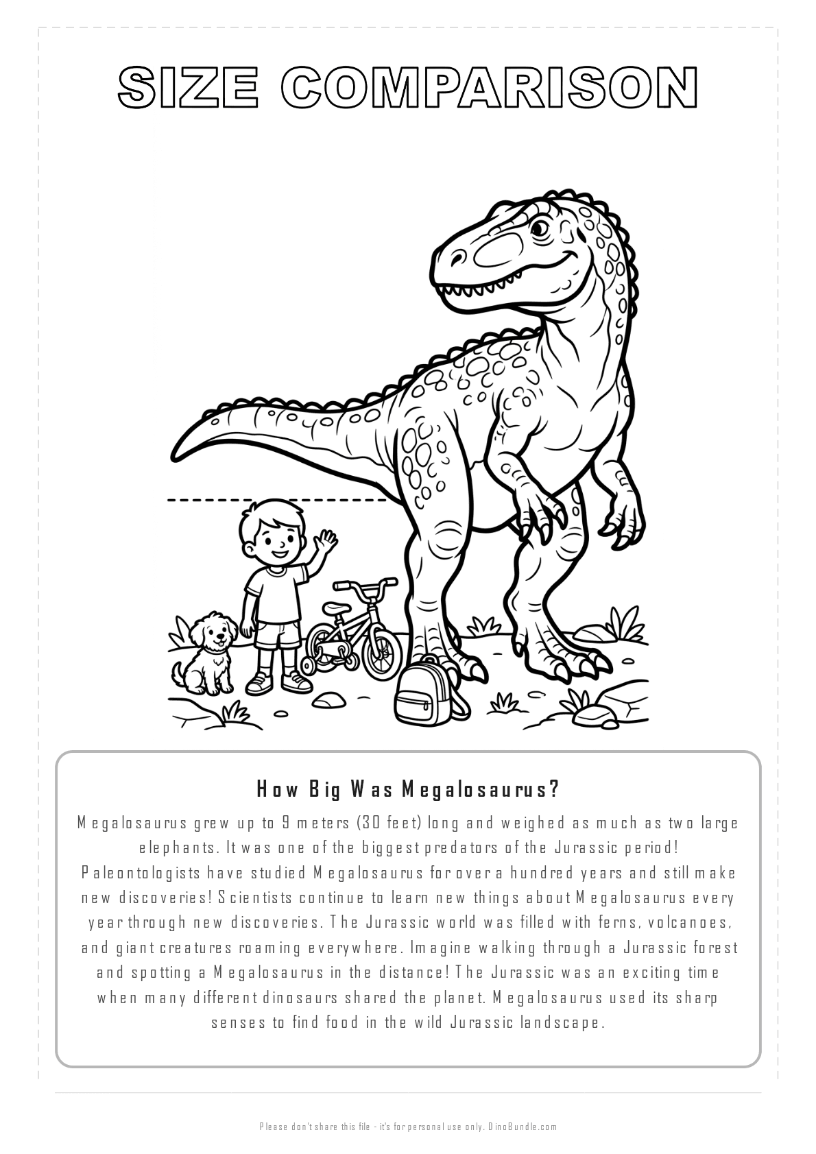 Megalosaurus printable page 8