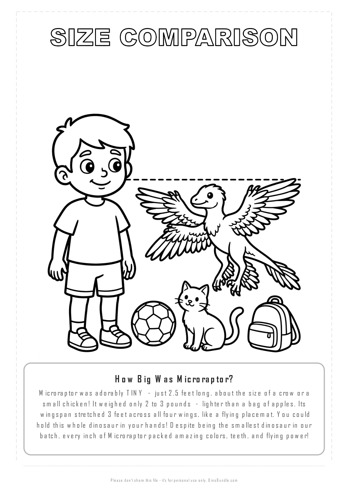 Microraptor printable page 8