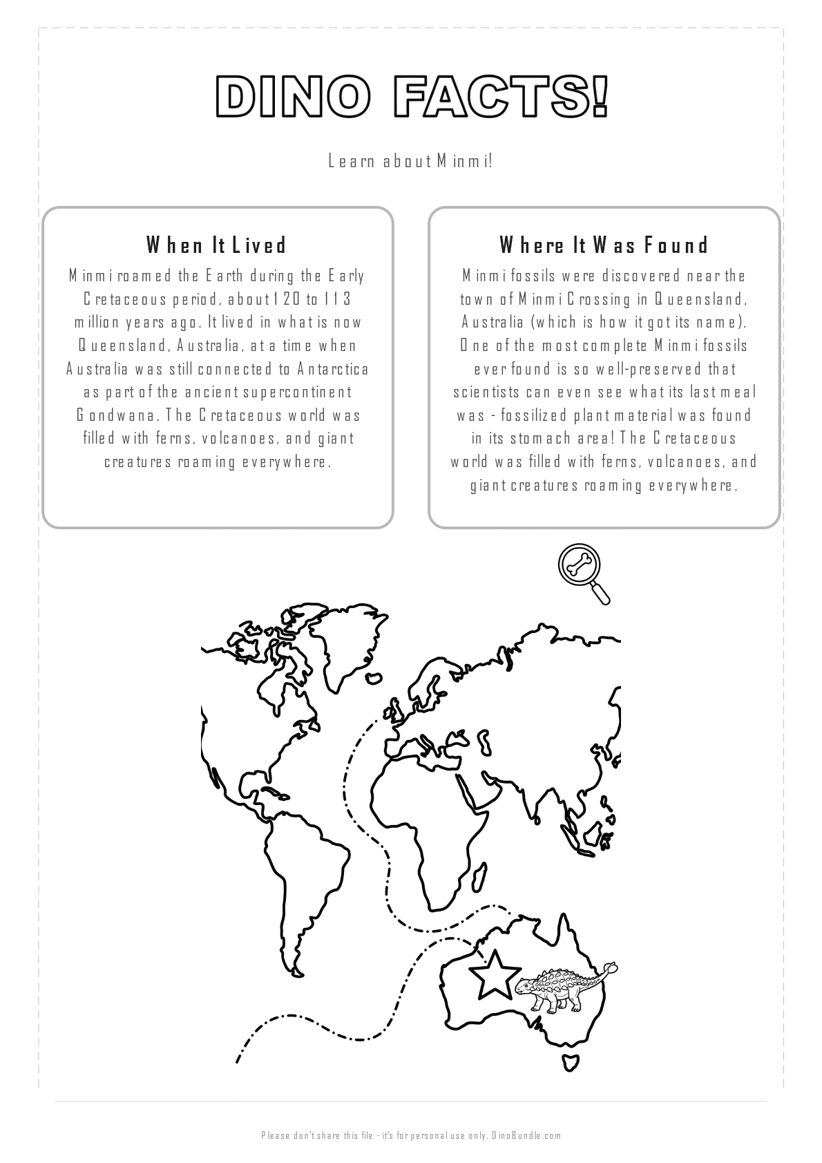 Minmi printable page 2