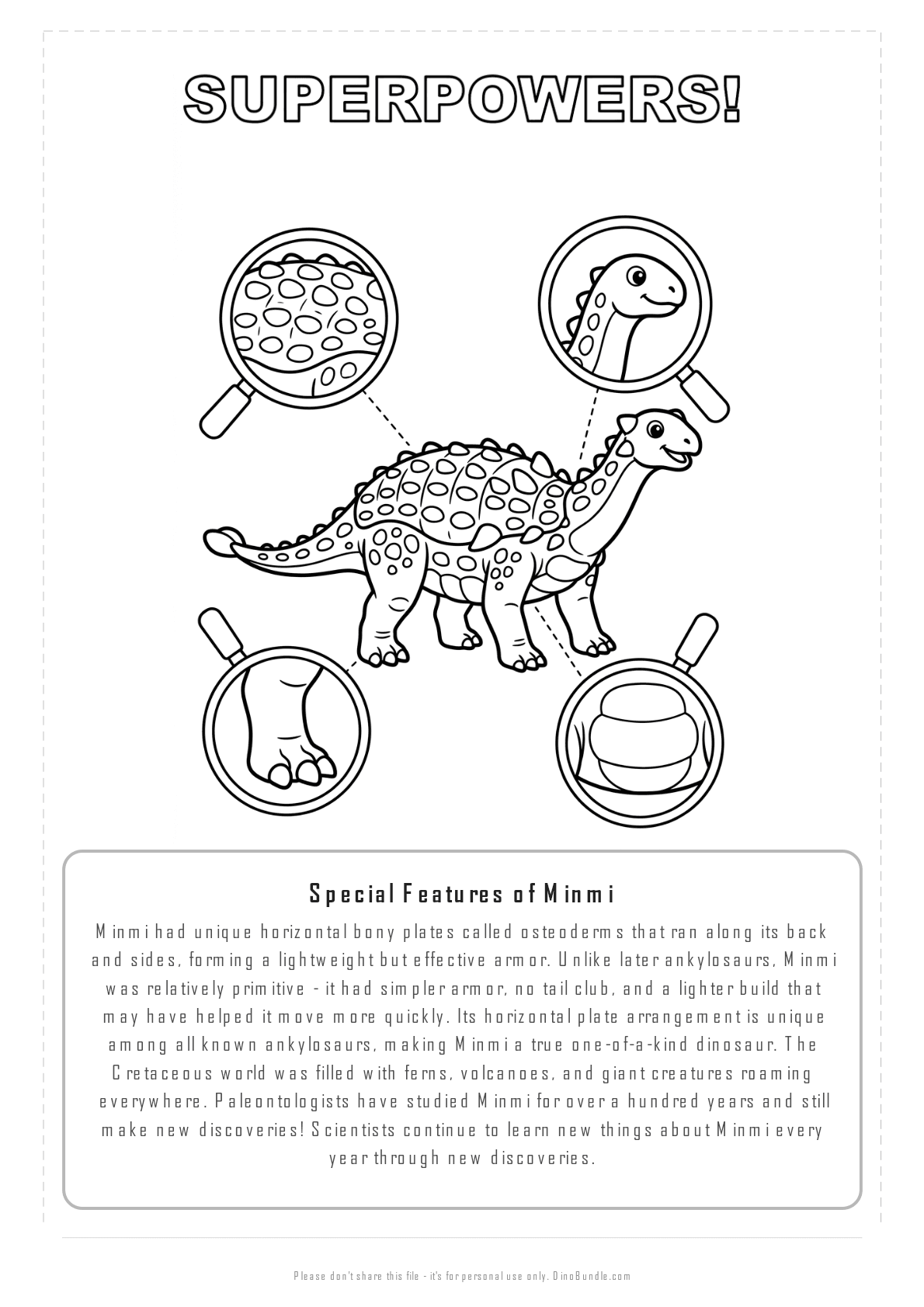Minmi printable page 7