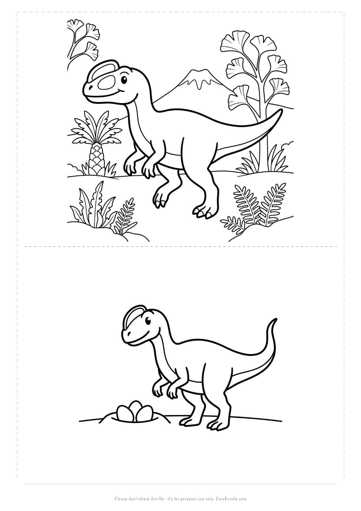 Monolophosaurus printable page 5
