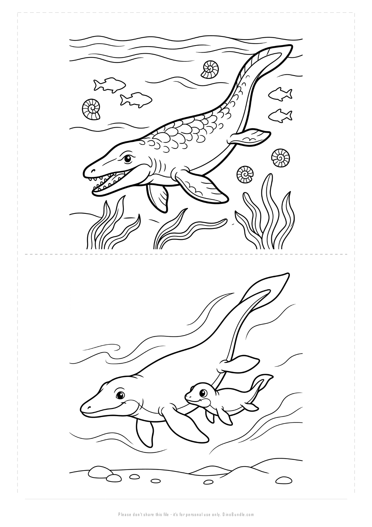 Mosasaurus printable page 5