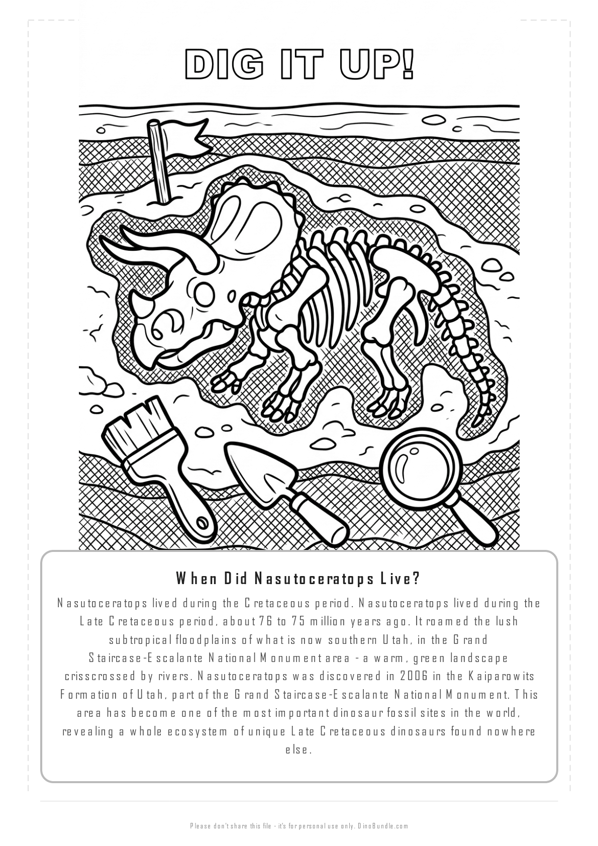 Nasutoceratops printable page 6