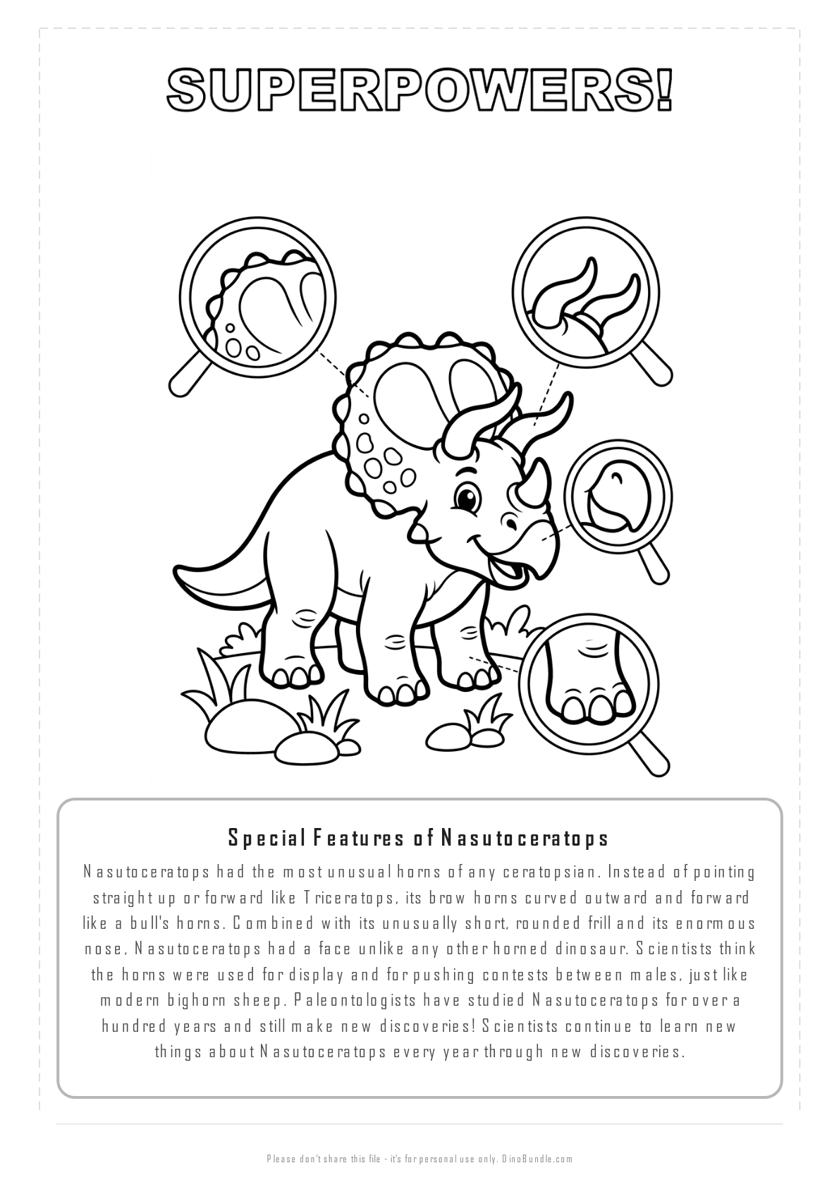 Nasutoceratops printable page 7