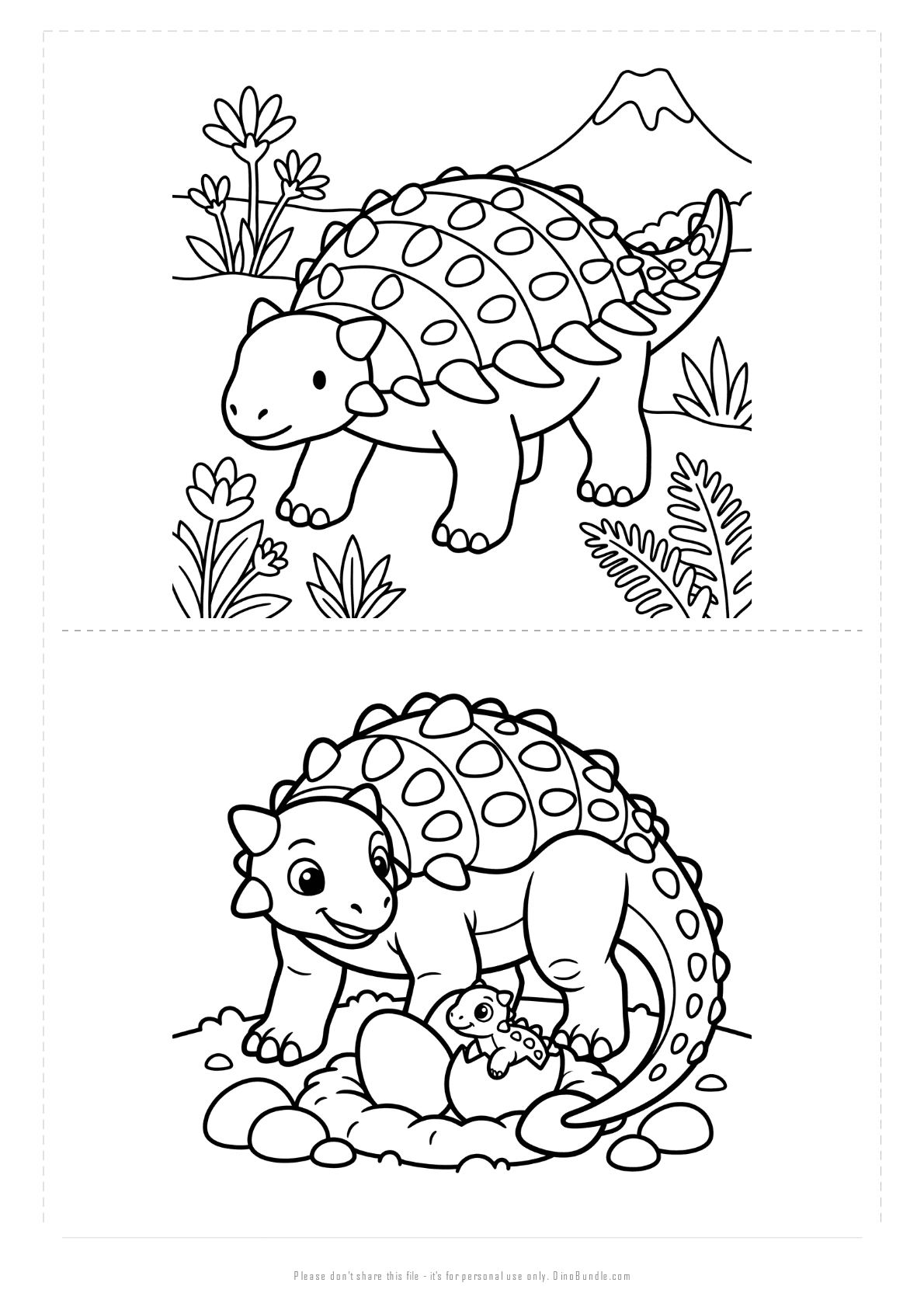Nodosaurus printable page 5