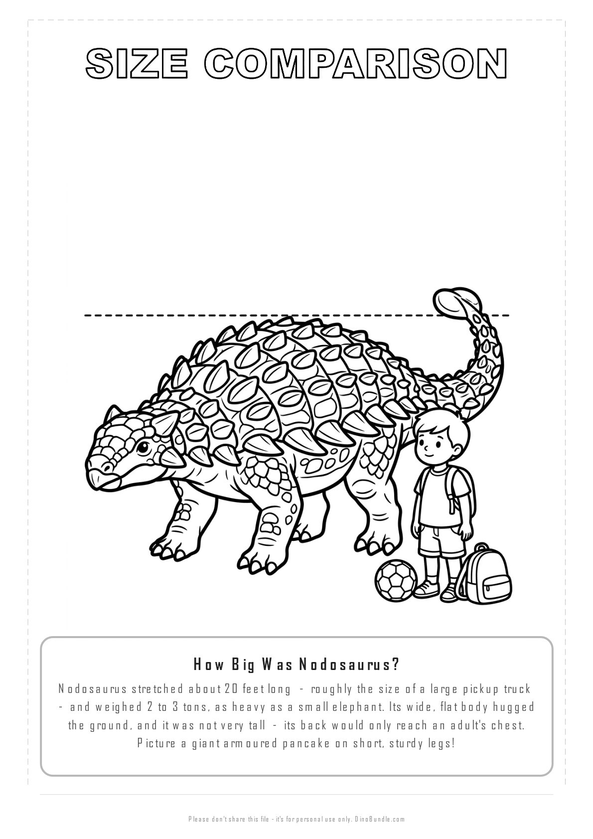 Nodosaurus printable page 8