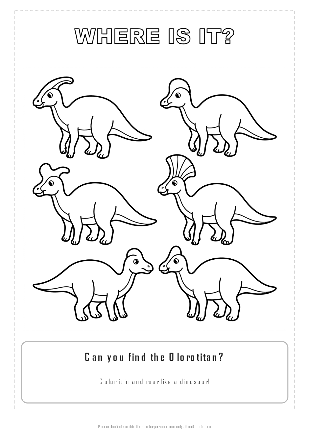 Olorotitan printable page 3