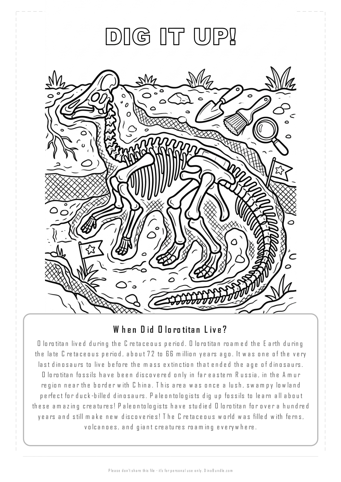 Olorotitan printable page 6