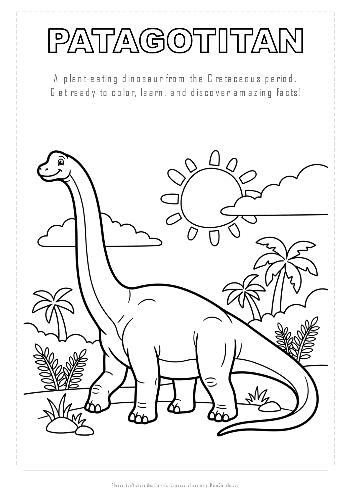 Patagotitan printable page 1