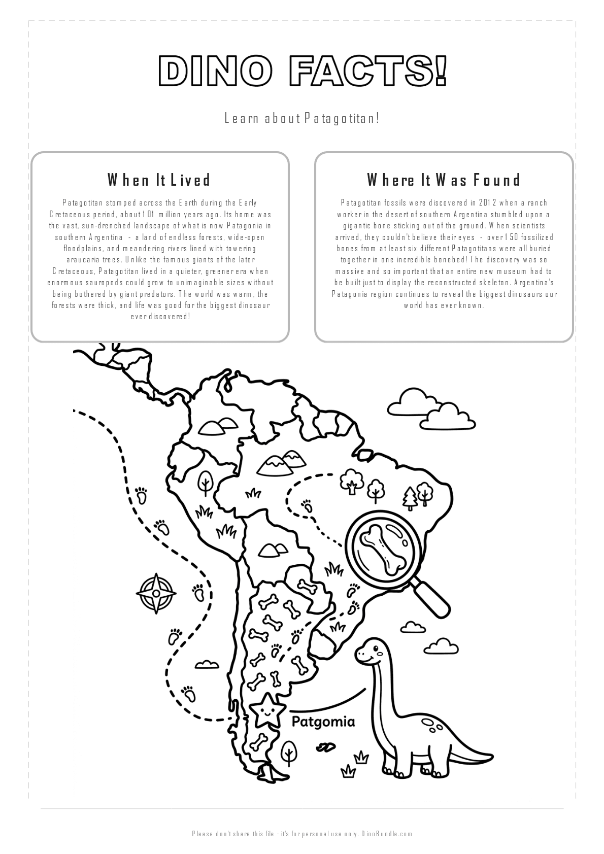 Patagotitan printable page 2