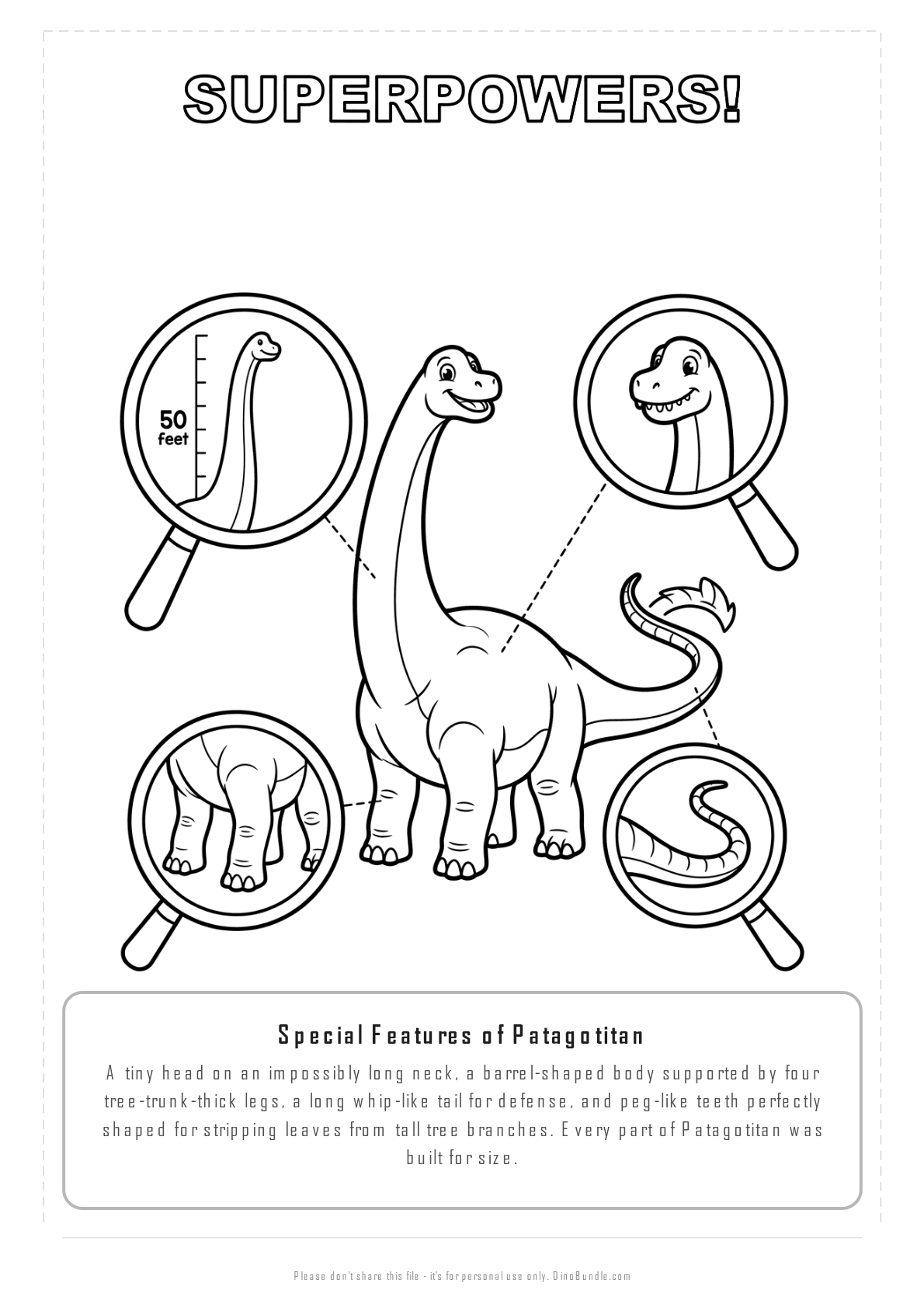 Patagotitan printable page 7