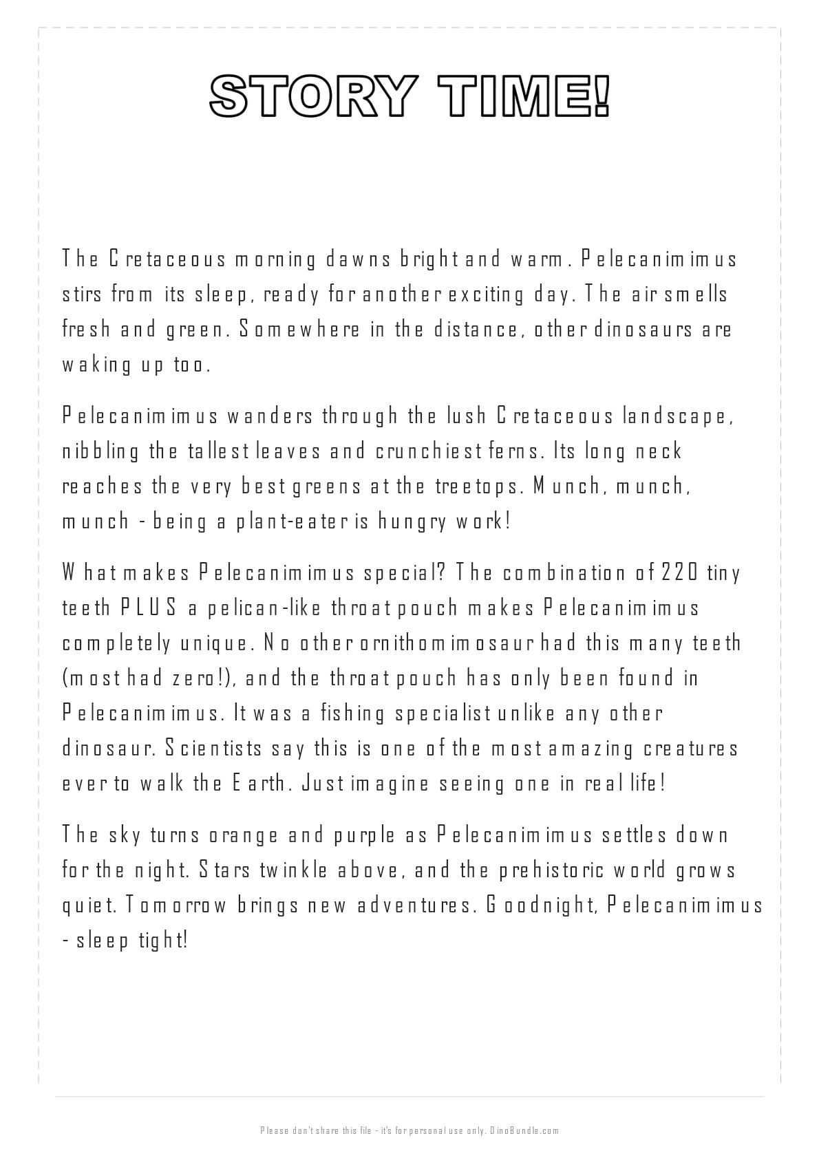 Pelecanimimus printable page 4