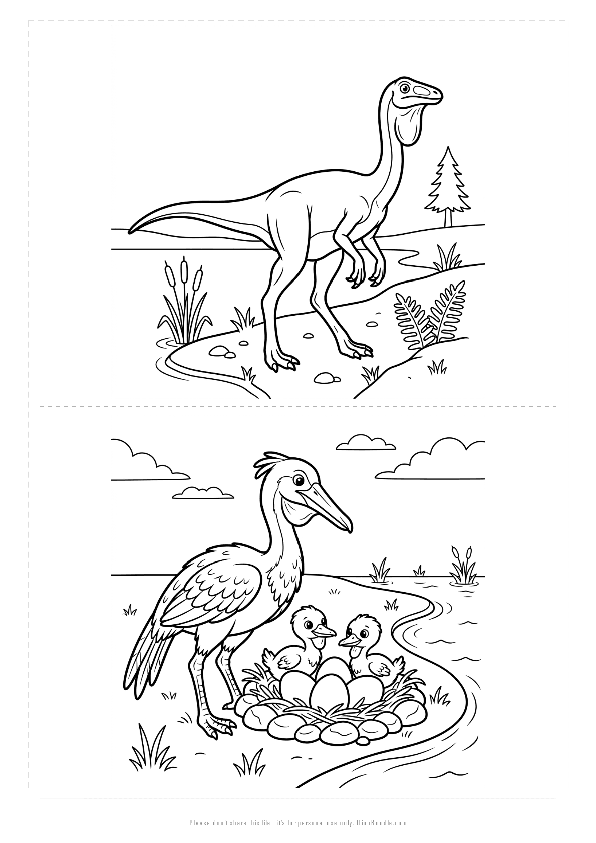 Pelecanimimus printable page 5