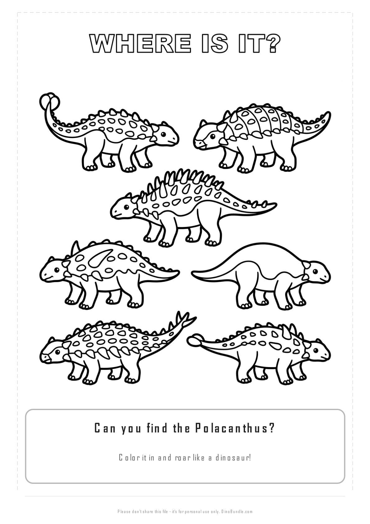 Polacanthus printable page 3