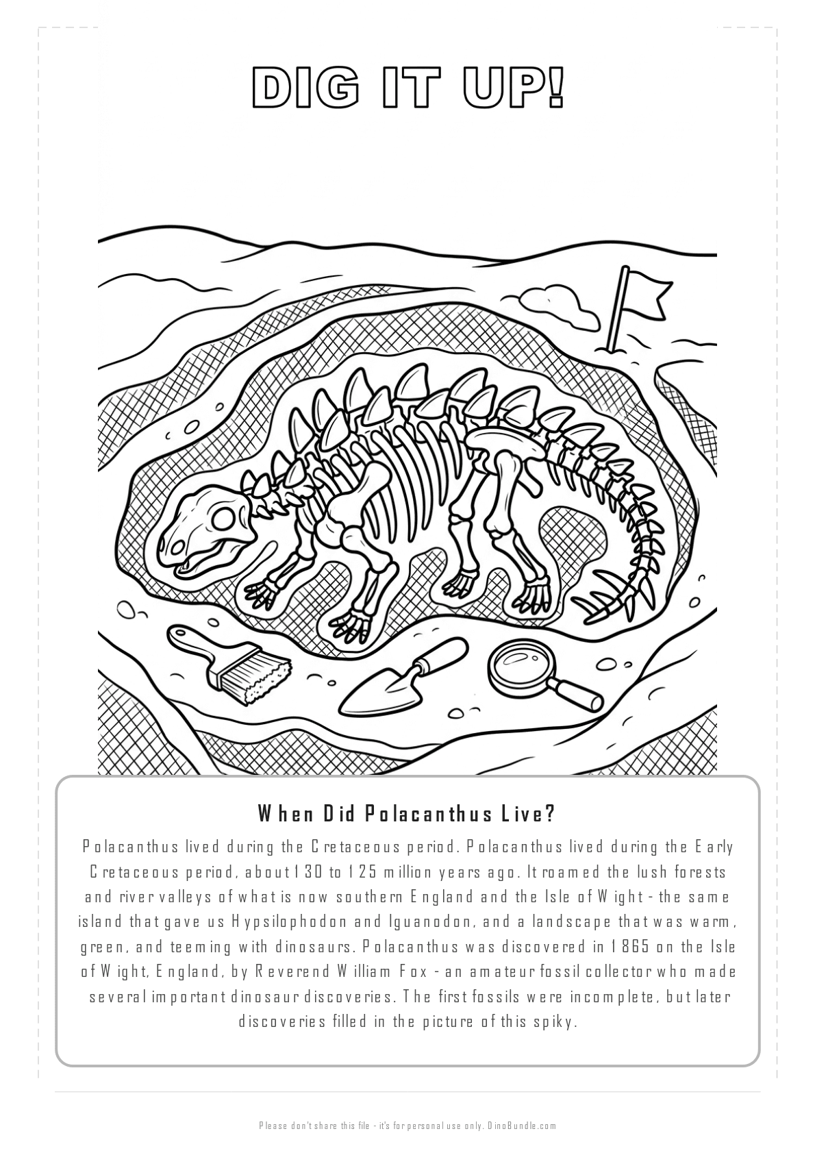 Polacanthus printable page 6