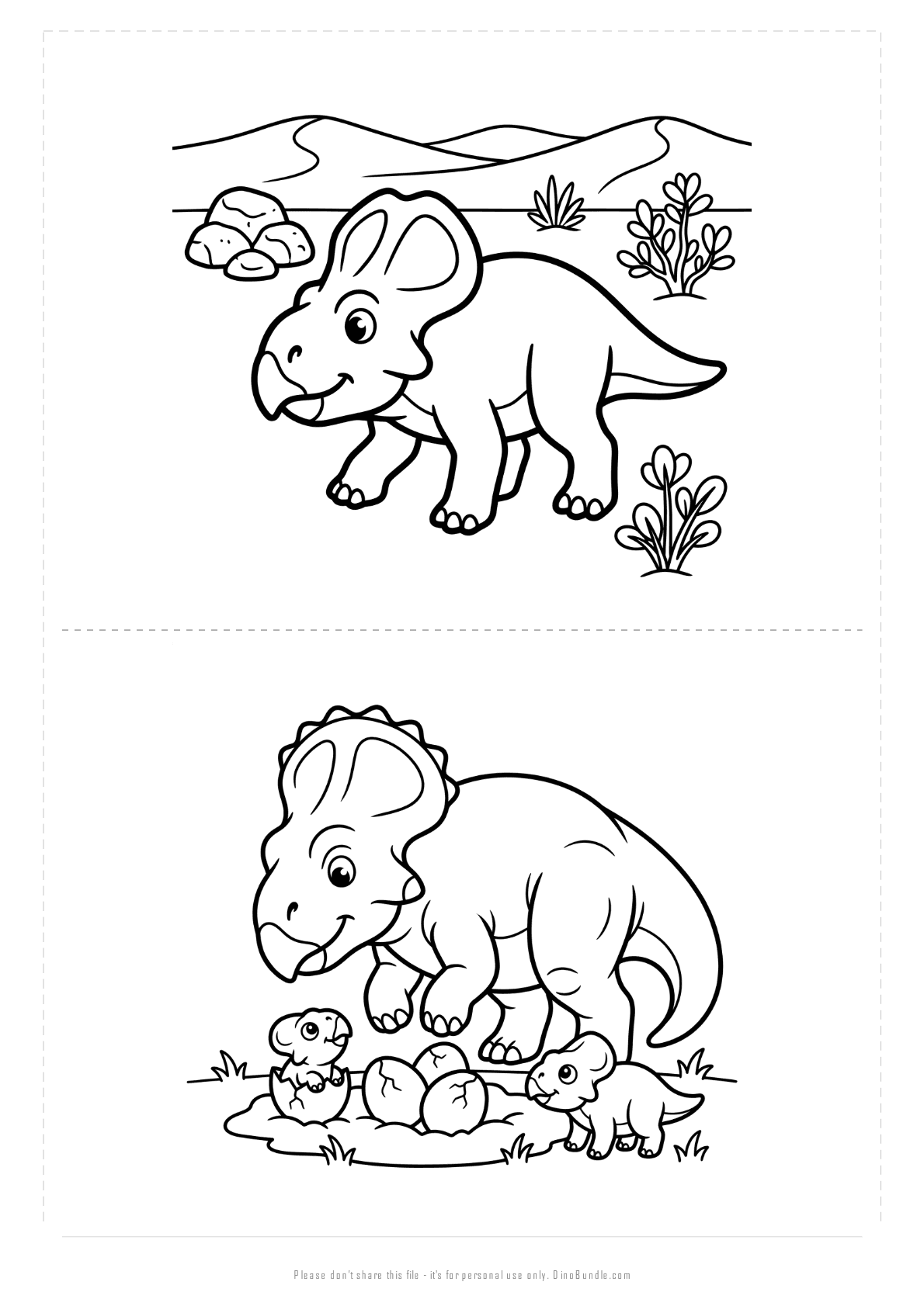 Protoceratops printable page 5