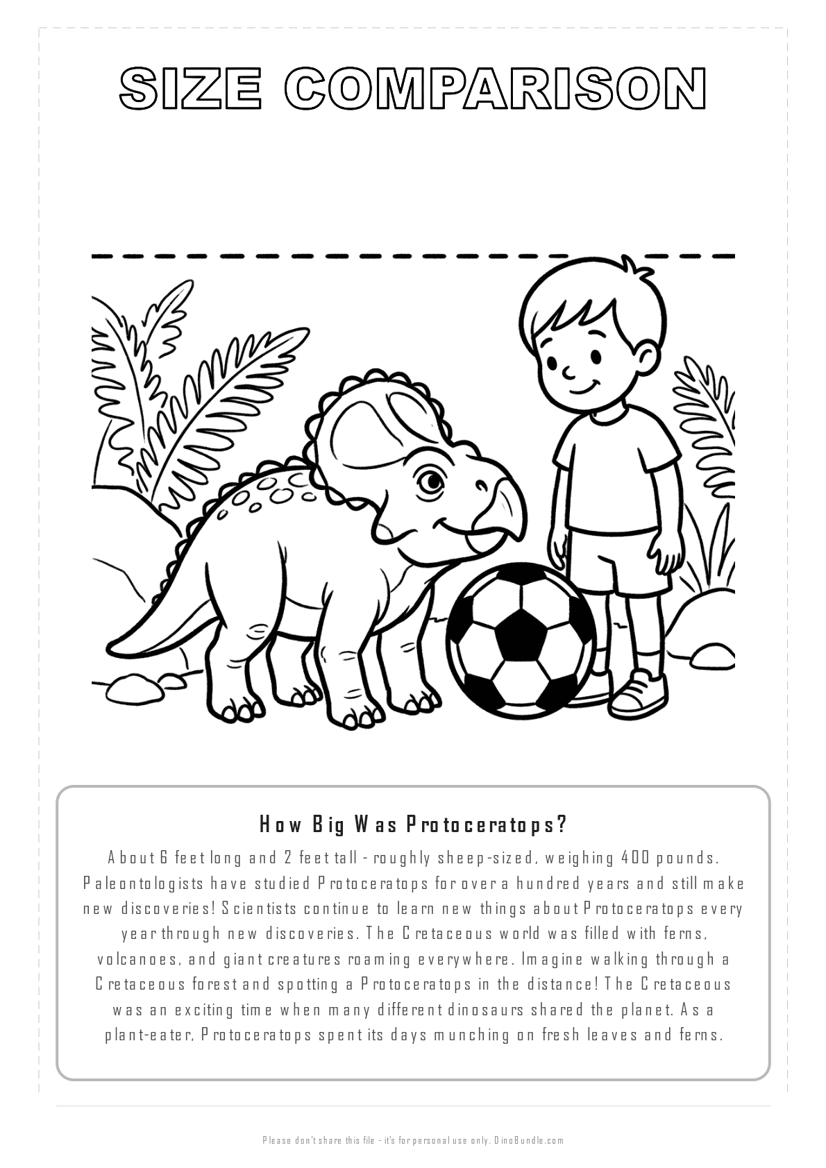 Protoceratops printable page 8