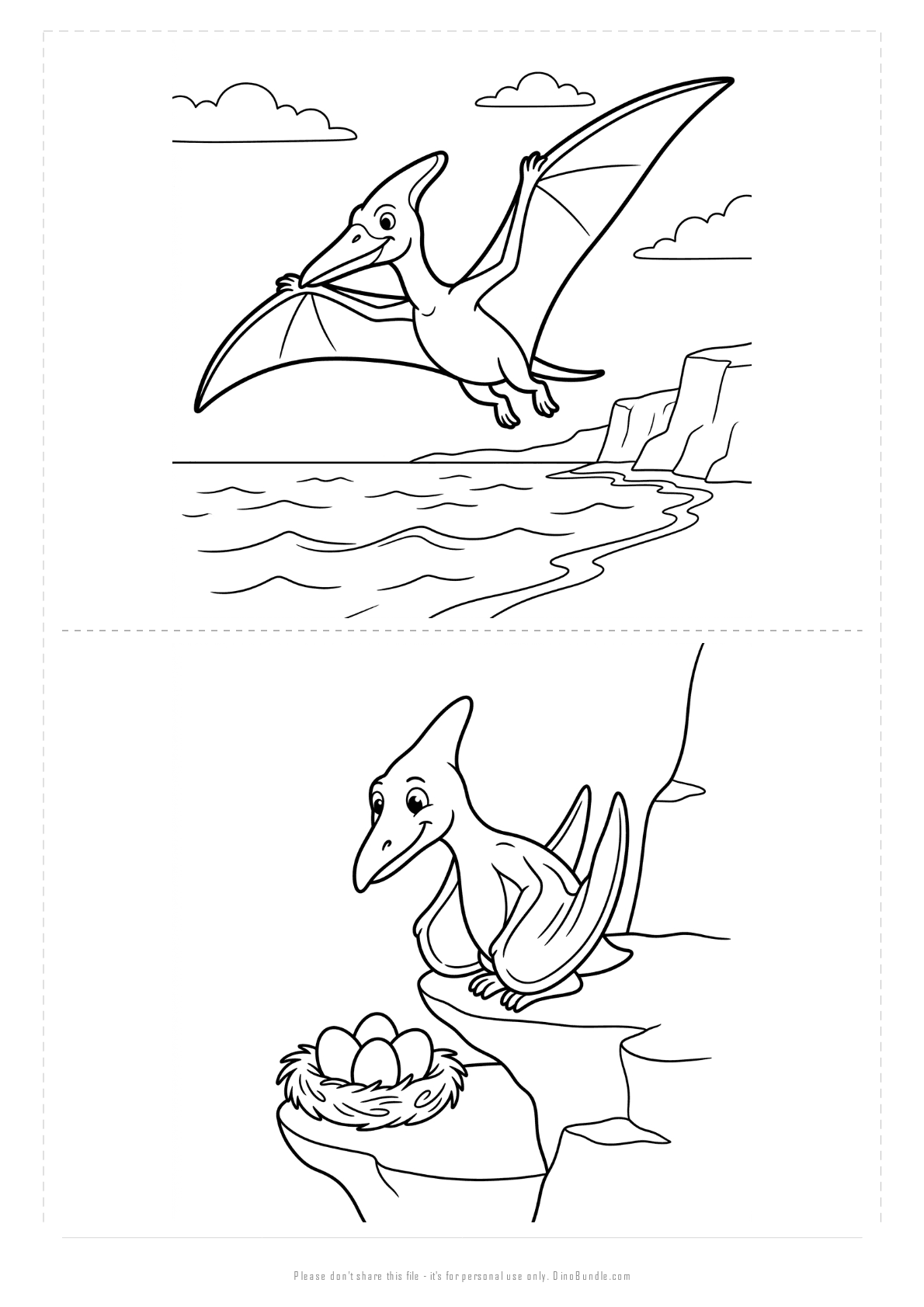Pteranodon printable page 5