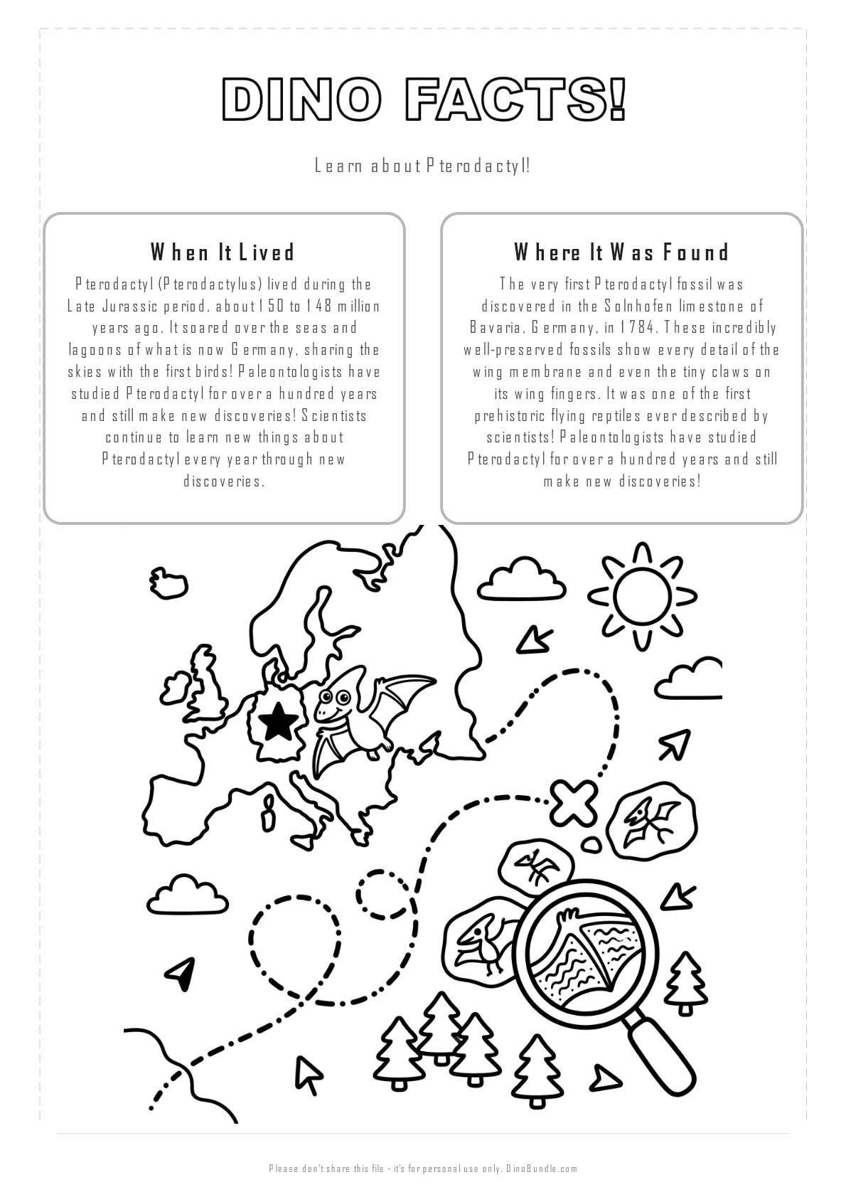 Pterodactyl printable page 2