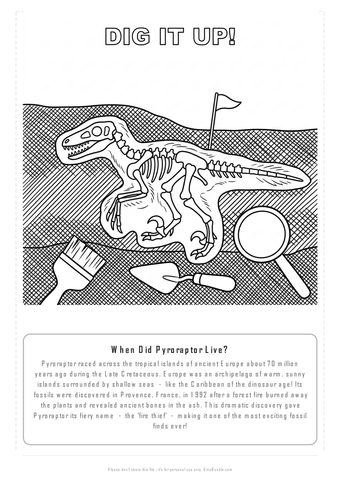 Pyroraptor printable page 6