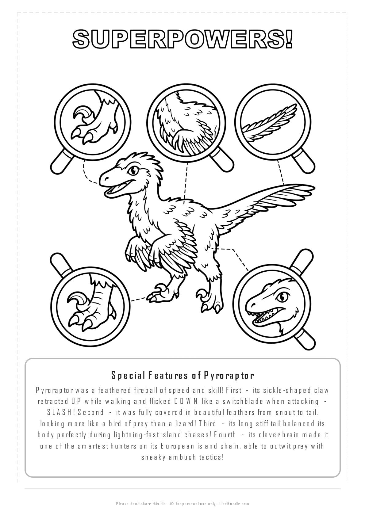 Pyroraptor printable page 7