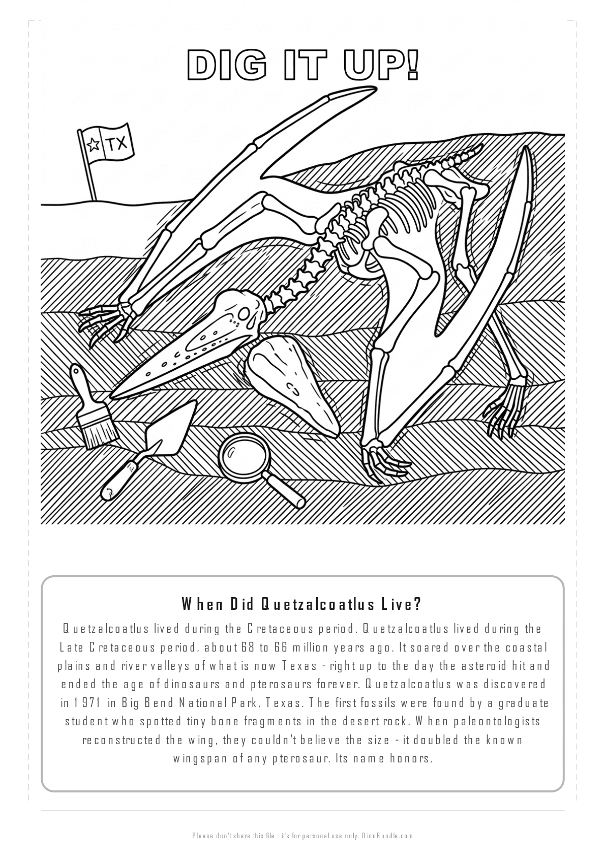 Quetzalcoatlus printable page 6