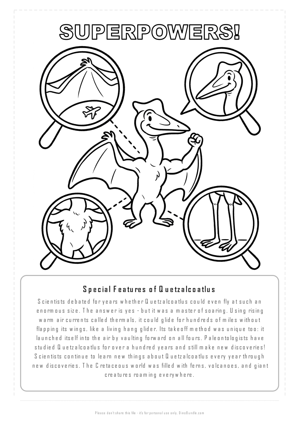 Quetzalcoatlus printable page 7