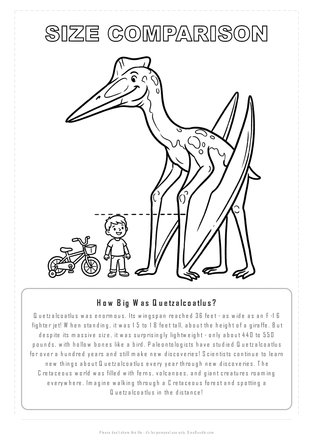 Quetzalcoatlus printable page 8