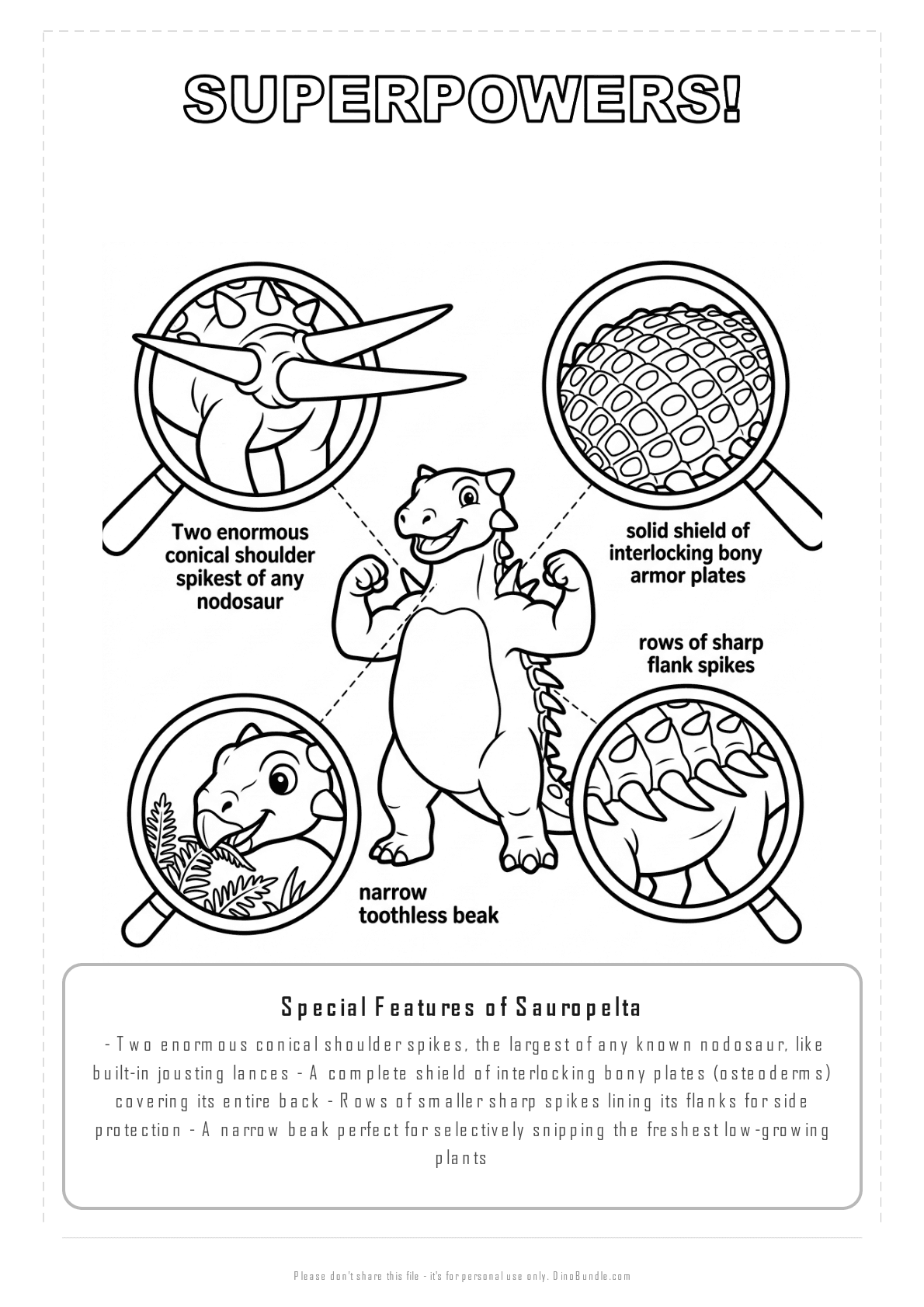 Sauropelta printable page 7