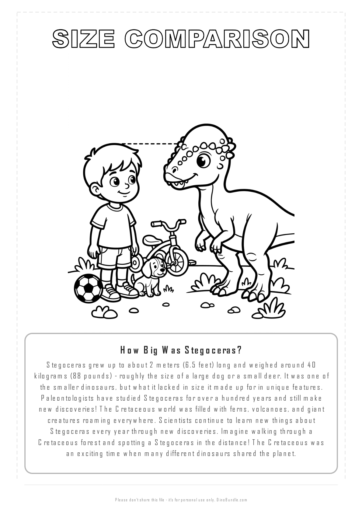 Stegoceras printable page 8