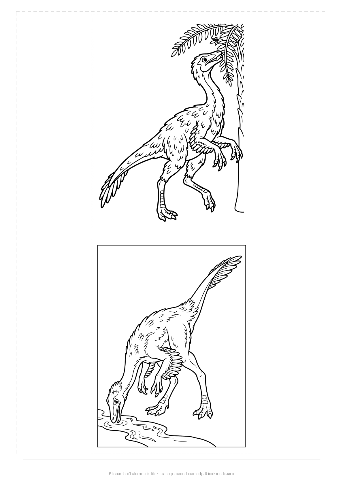 Struthiomimus printable page 5