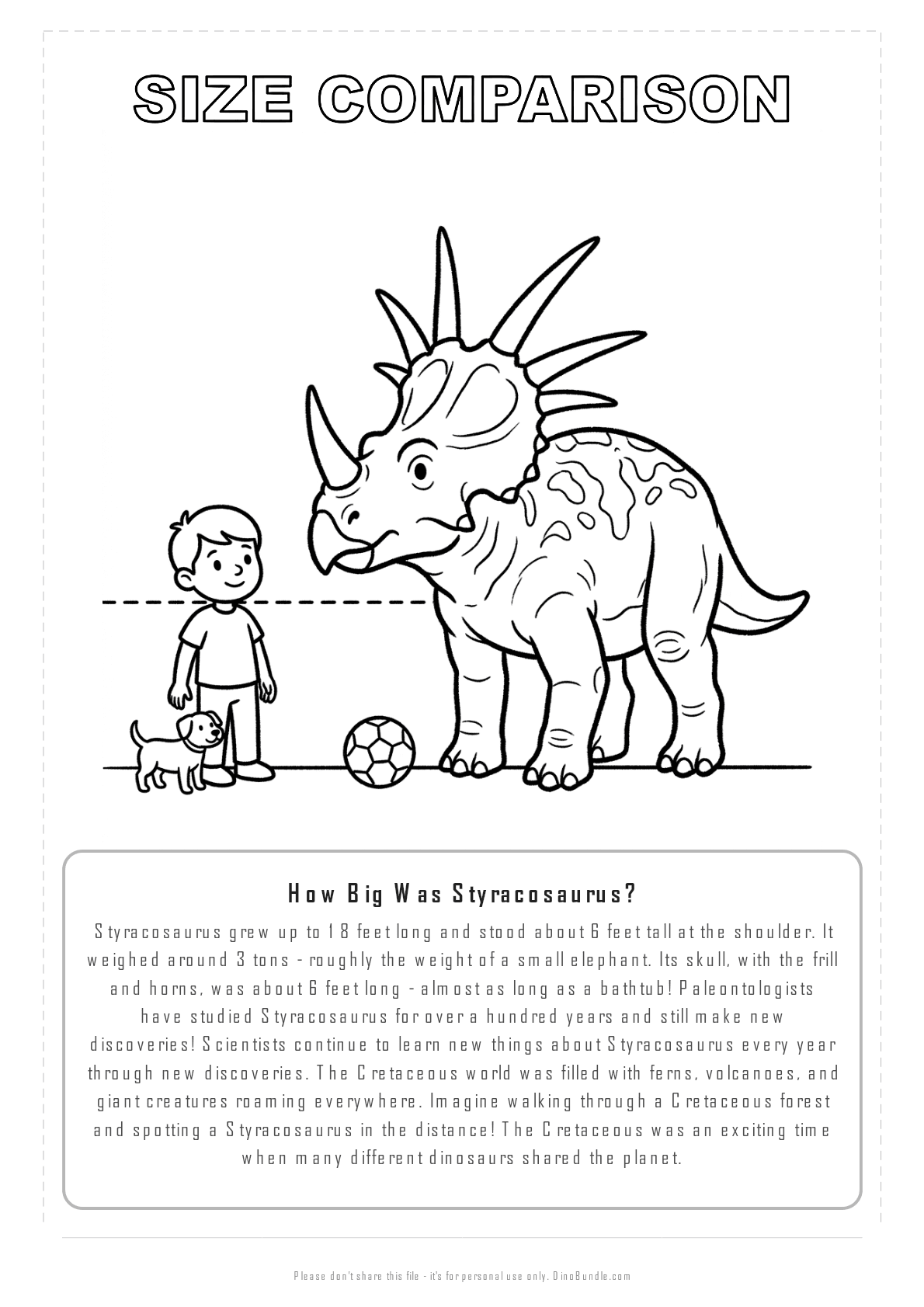 Styracosaurus printable page 8