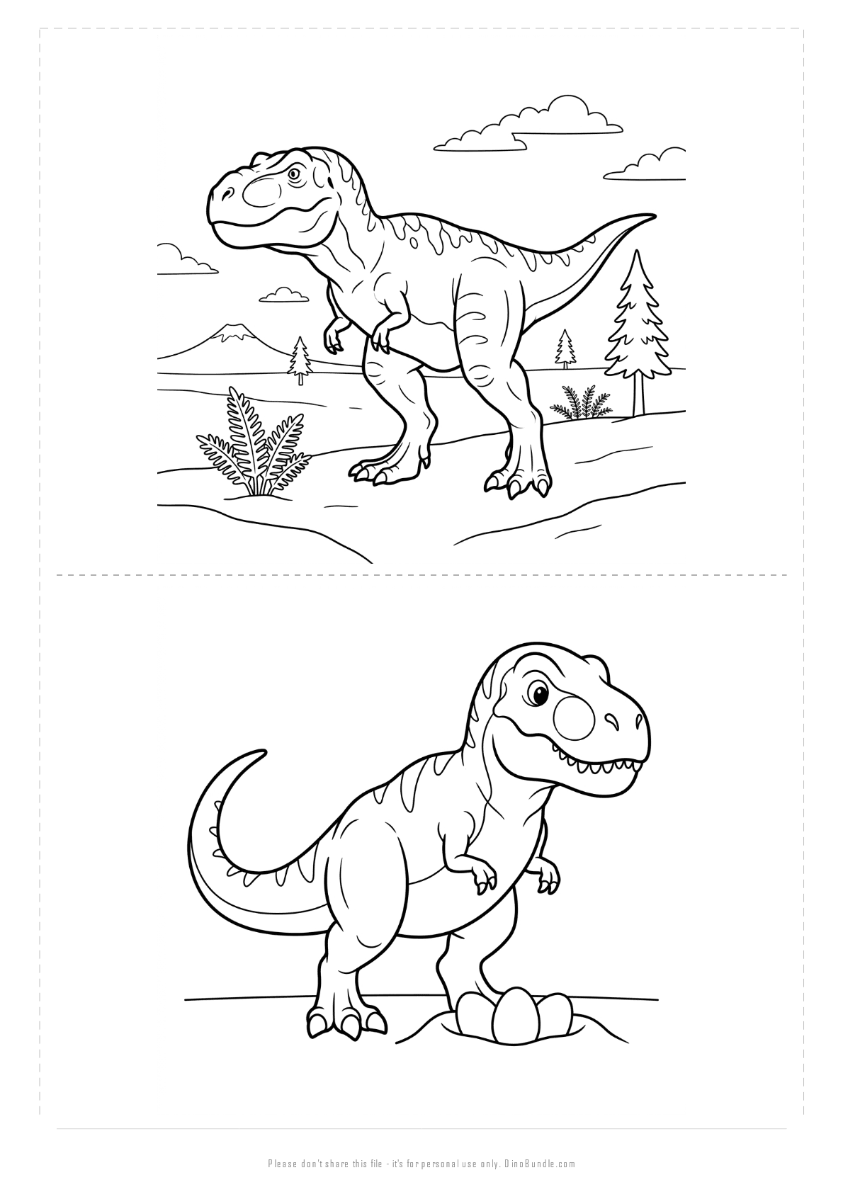 Tarbosaurus printable page 5