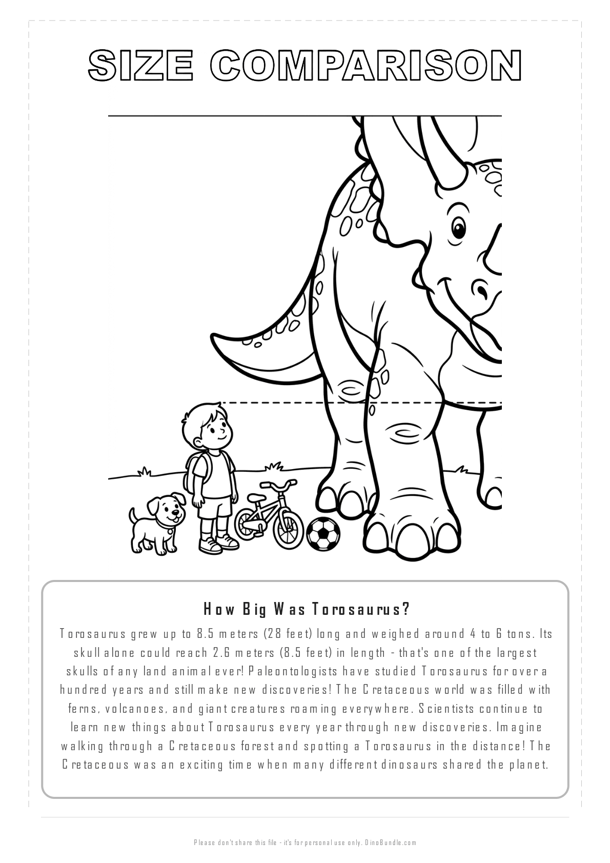 Torosaurus printable page 8