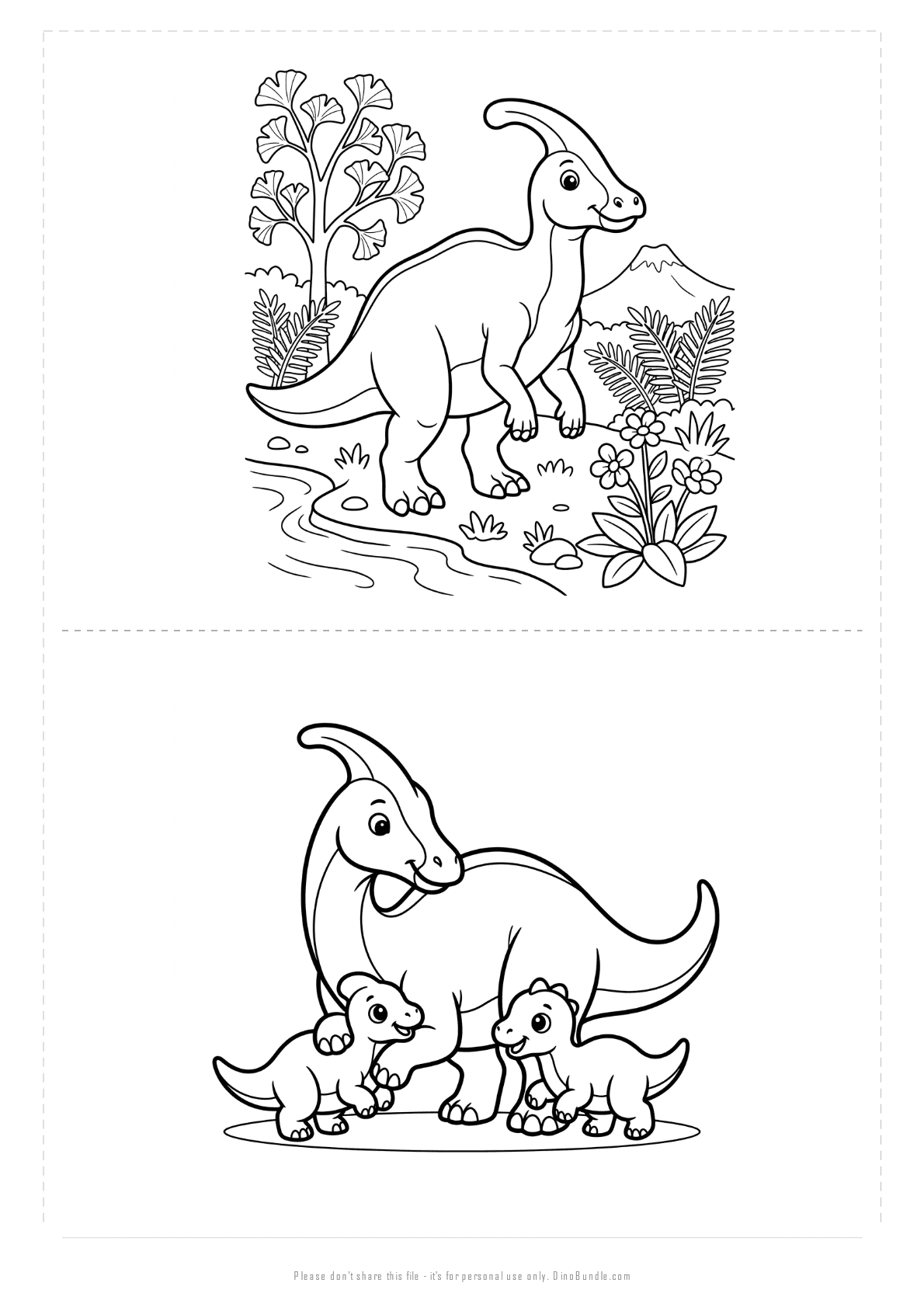 Tsintaosaurus printable page 5