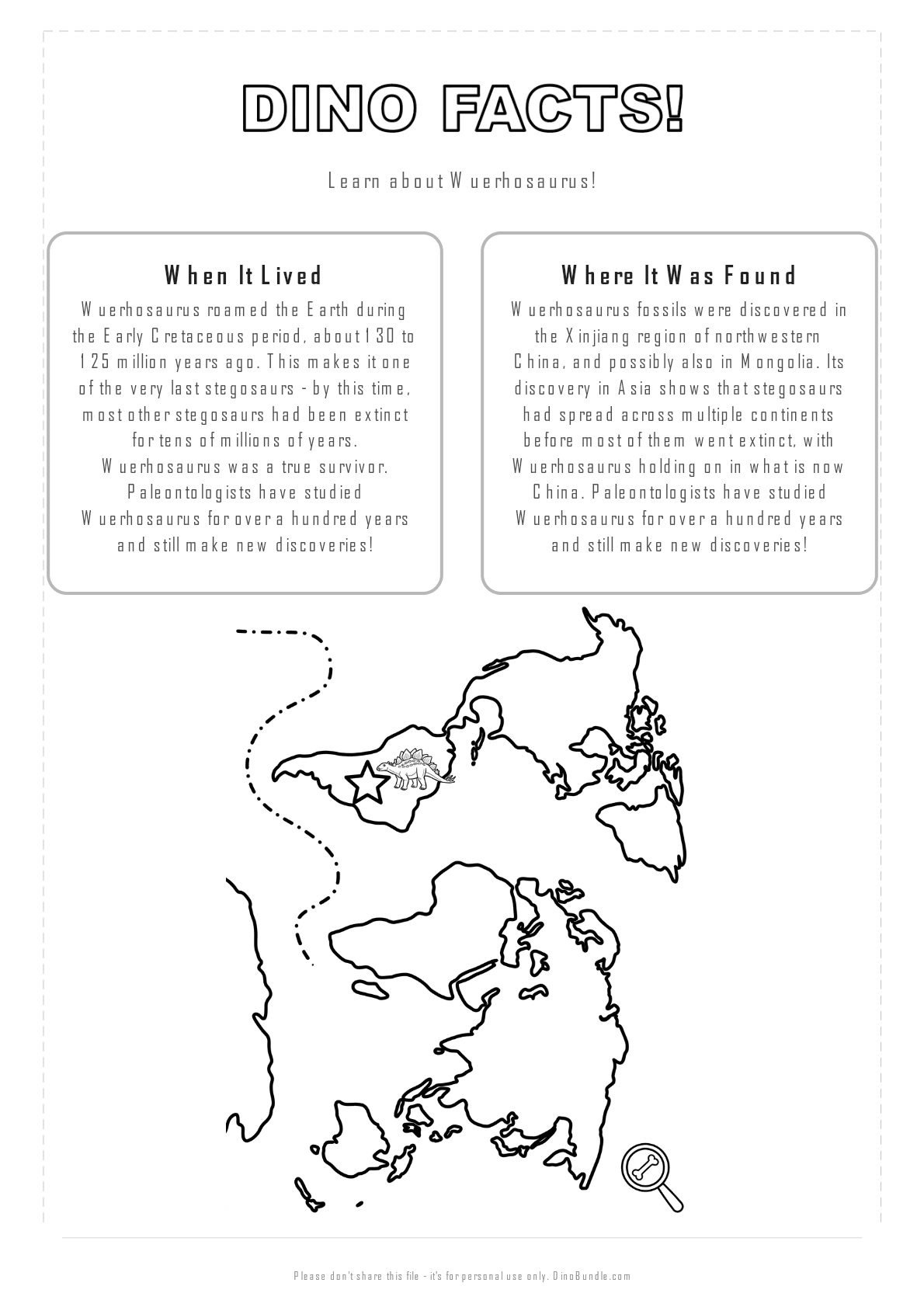 Wuerhosaurus printable page 2