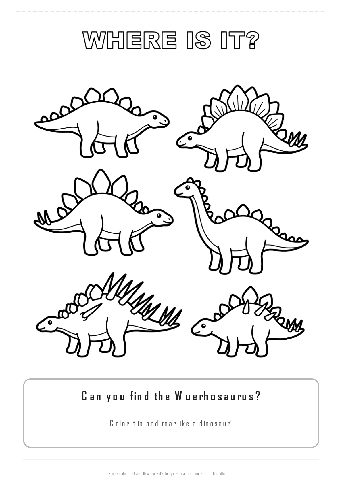 Wuerhosaurus printable page 3