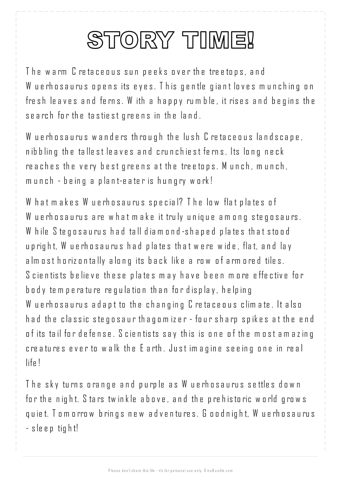Wuerhosaurus printable page 4