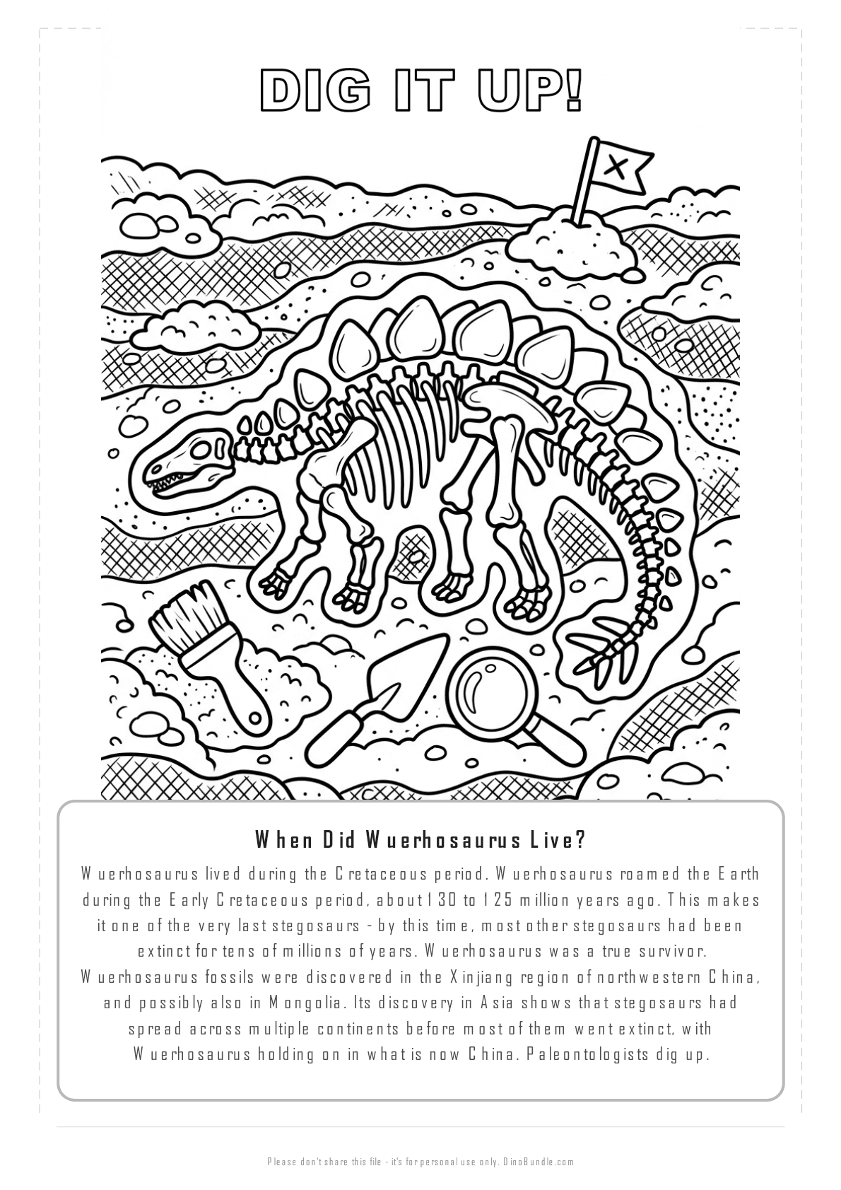 Wuerhosaurus printable page 6