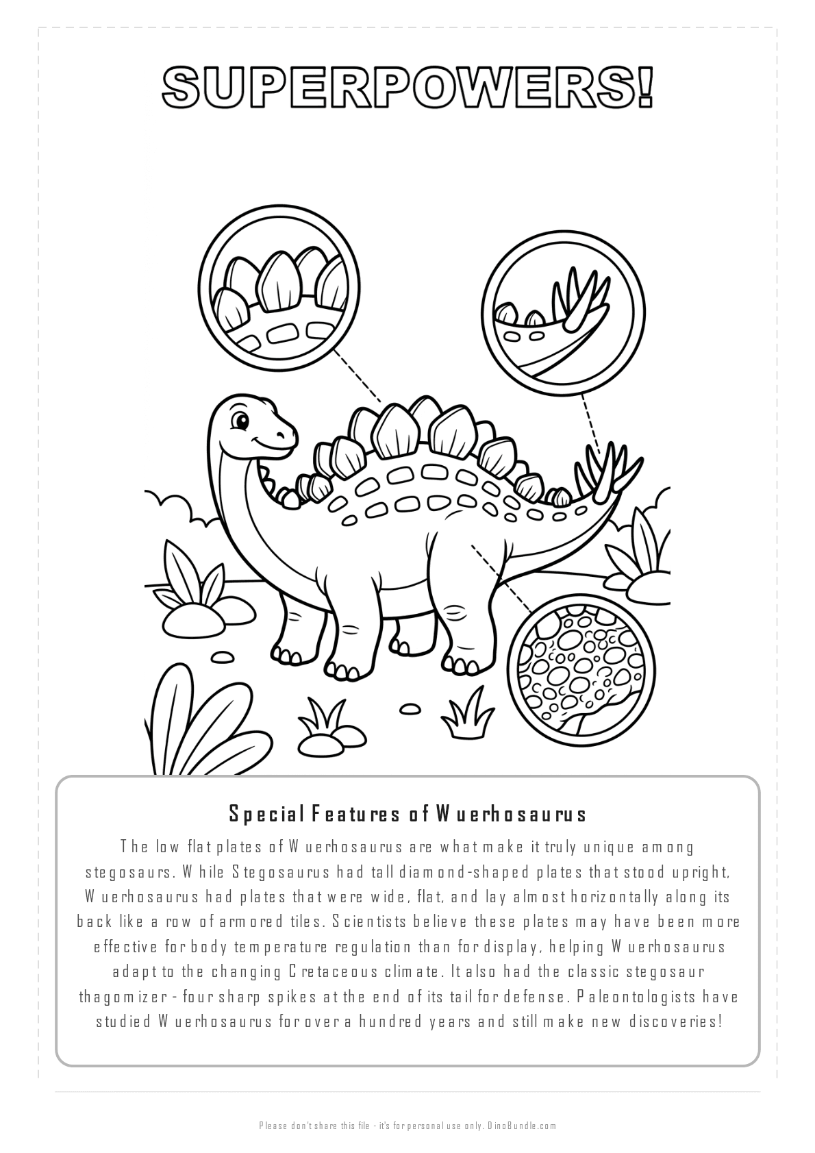 Wuerhosaurus printable page 7