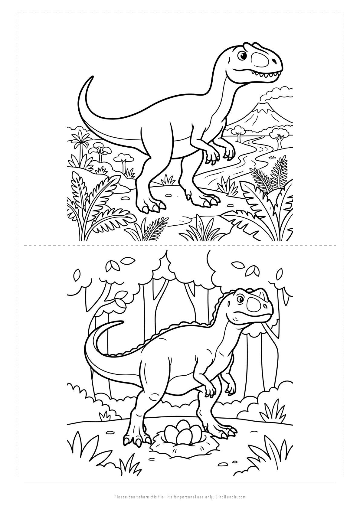 Yangchuanosaurus printable page 5